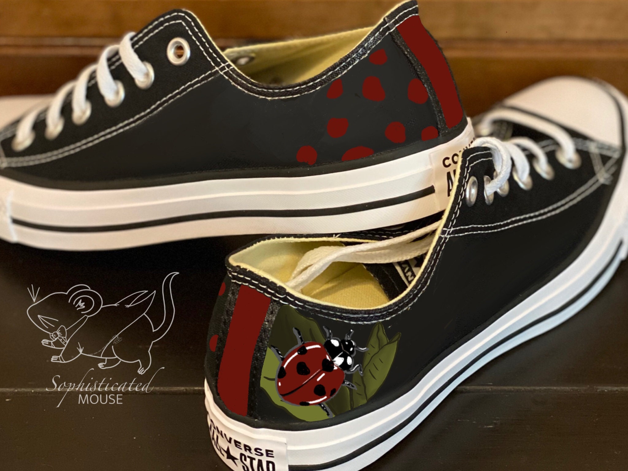 ladybug converse shoes