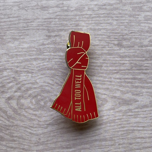 Red Scarf Enamel Pin