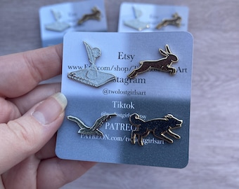 Tortured Symbole Mini Glitter Emaille Pin Set