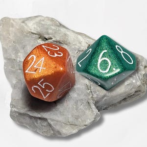 Custom Numbers and Colours D10 Dice DND Boardgame Glitter Shimmer Sparkle RPG Dungeons and Dragons Tabletop Games Personal Gift Striking