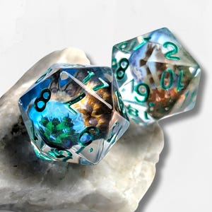 Customisable Photo Spindown Add Your Own, Dice MTG Boardgame Glitter Shimmer RPG Magic The Gathering Tabletop Games Unique Personal Gift