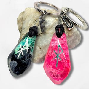 Anpassbare Liebe Schlüsselanhänger Bindrune Wikinger Odin Nordische Freund Freundin Ehemann Frau Elder Futhark Rune Schlüsselbund Valentinstag Geschenk