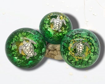 Schildpad Kast Handvatten Knoppen Groen Goud Geel Gekleurde Basis Woondecoratie Slaapkamer Meubilair Deur Kledingkast Schildpad Zeewier Zee Mariene Zee