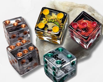 Aanpasbare D6 Voeg je eigen foto toe met pitjes Dobbelstenen Niet storen Bordspel Sparkle RPG Dungeons and Dragons tafelspellen Uniek persoonlijk cadeau