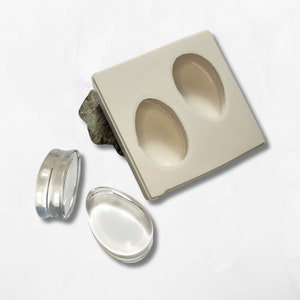8 to 50mm Teardrop Mould Plug Double Flared Epoxy Resin High Tear Strength Stretched Ears White Mold Variety Sizes Craft Tools Art Supply