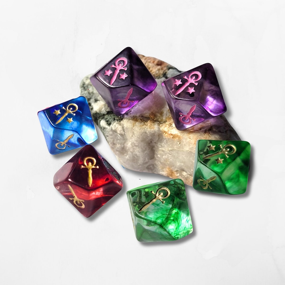 Single Customisable Vampire the Masquerade Dice D10s Misty Swirls Water ...
