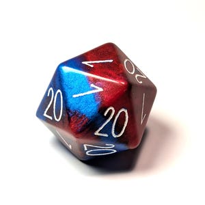 Custom Numbers and Colours Chonk D20 Dice DND Boardgame Glitter Shimmer Sparkle RPG Dungeons and Dragons Tabletop Games Personal image 2