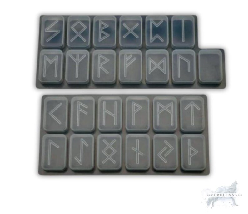 25 Elder Futhark Runes Holographic Black Gold Silver White Glitter ...