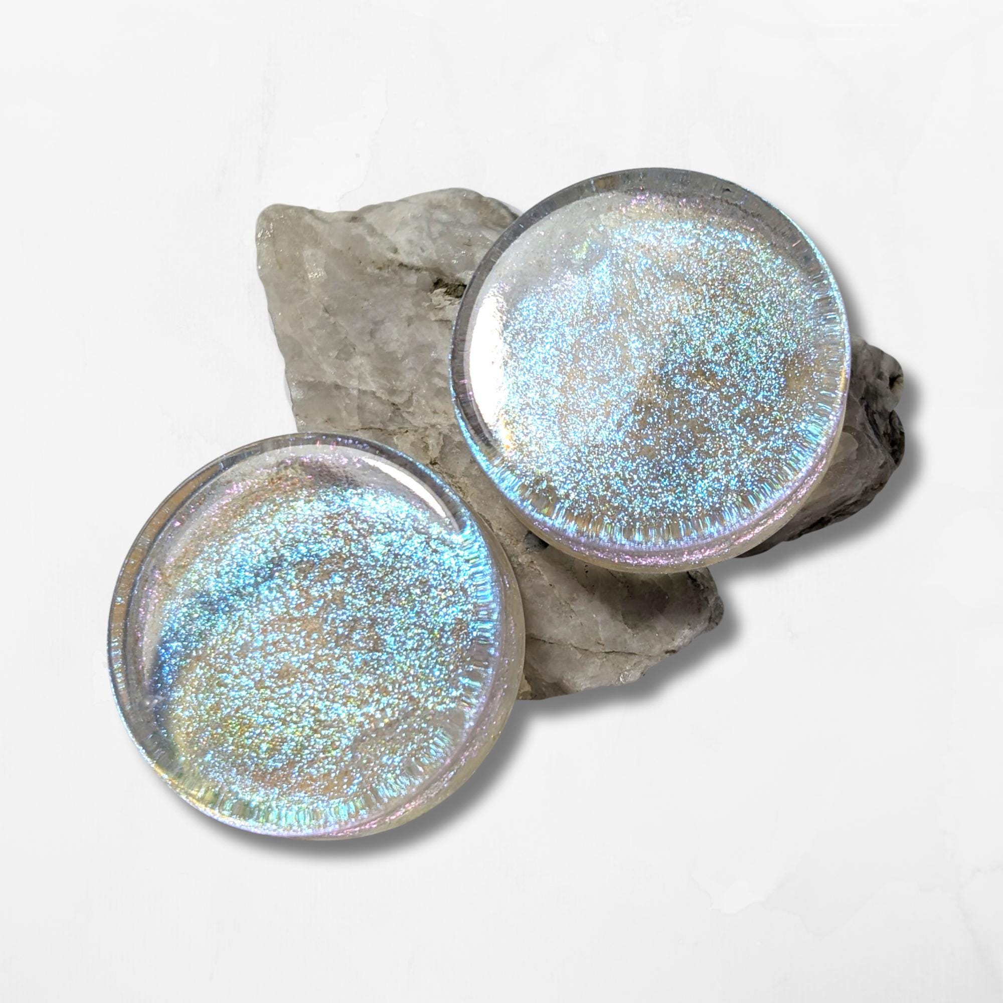 Flesh Vite Tunnel Plug Acciaio 1 Pezzo Cristalli Strass 4 6 8 10 MM Orecchio - Foto 2