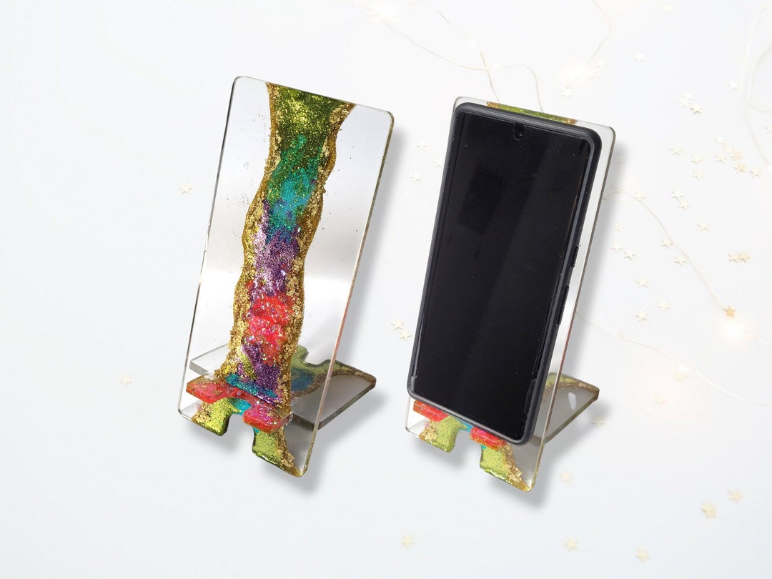 Rainbow Glitter Phone Stand Tablet Cell Holder Gold Purple Green Pink rainbow-glitter-phone-stand-tablet-cell-holder-gold-purple-green-pink