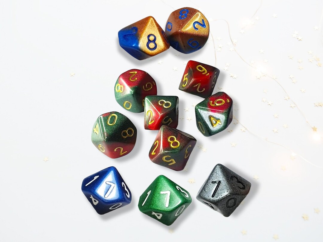 Customisable D10 DND Dice Dungeons and Dragons Boardgames Tabletop