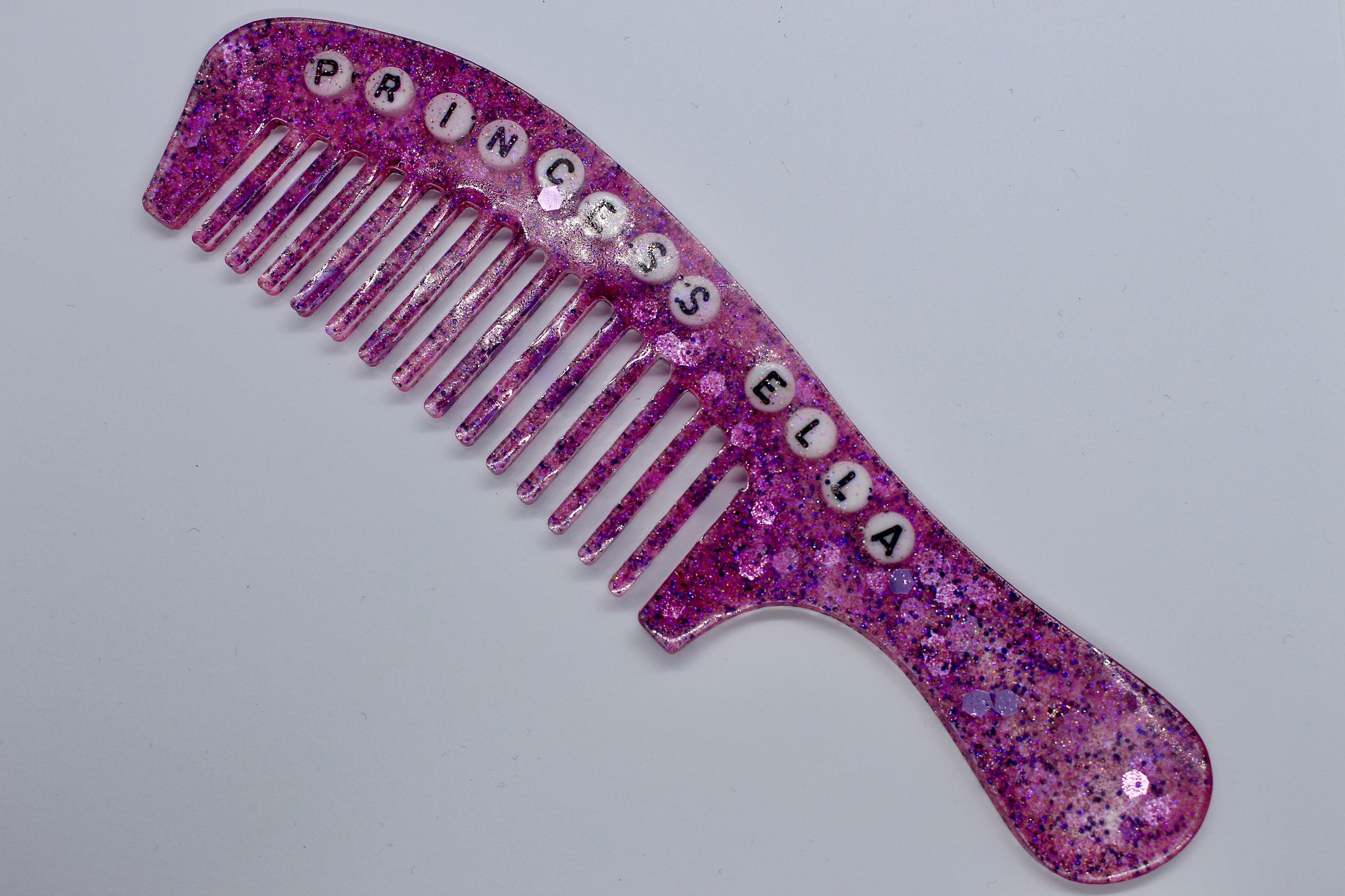Personalised Decorative Resin Hair Comb Brush Blushdaddyco Etsy