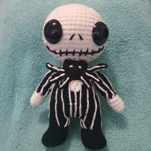 Crochet Jack Plushie/9 inch plush/handmade plushie/handmade Jack crochet plush
