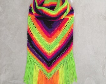 Raving wild oleander hooded scarf