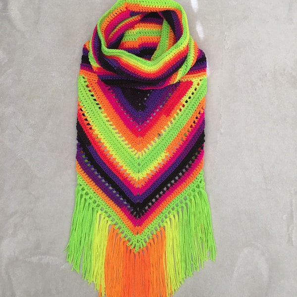 Raving wild oleander hooded scarf