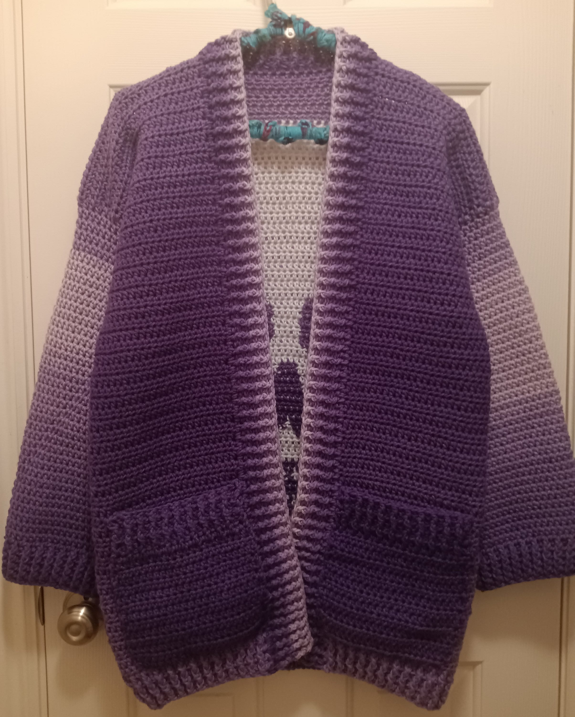 Crochet Skull Cardigan Etsy