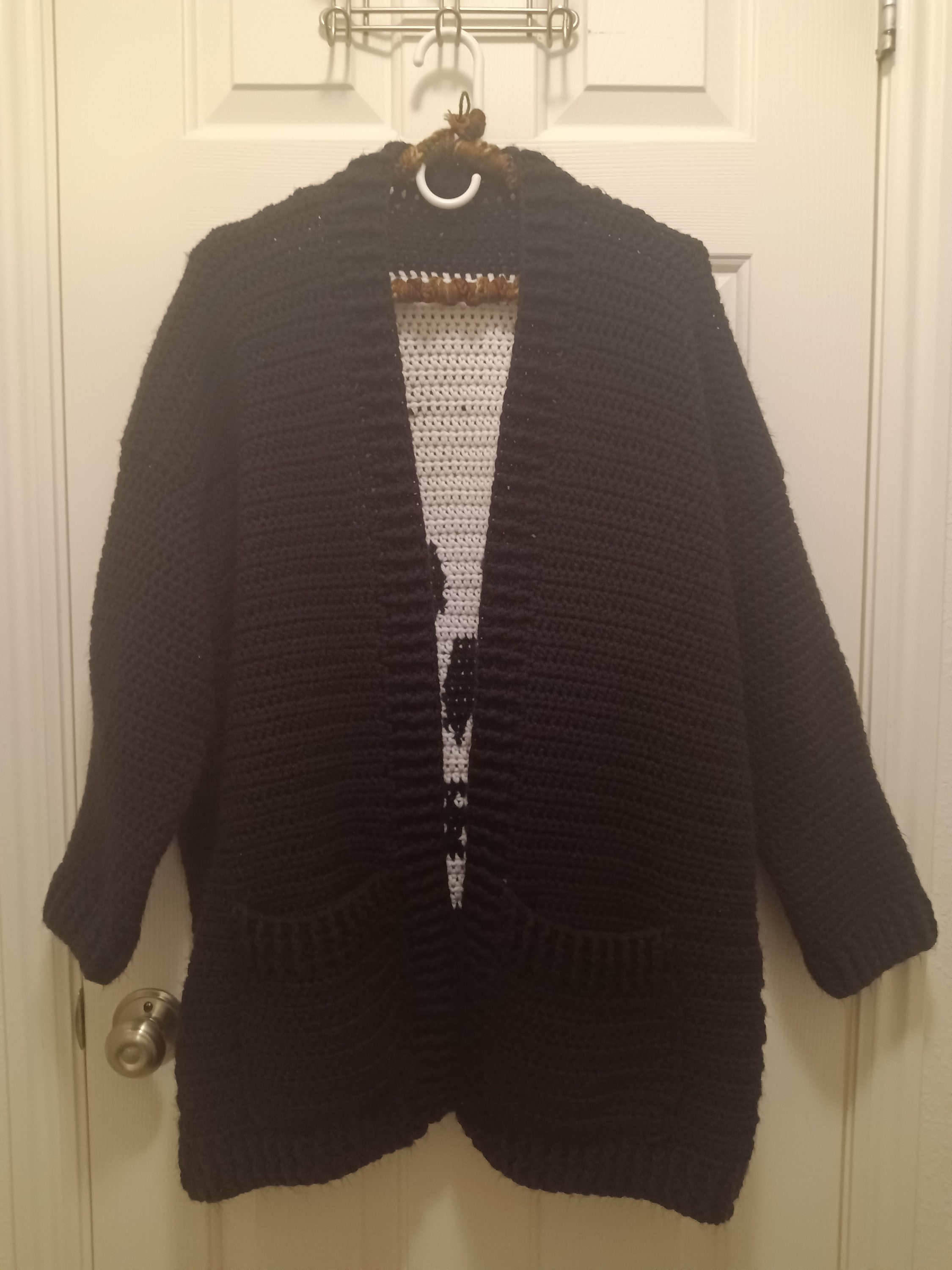 Crochet Skull Cardigan Etsy