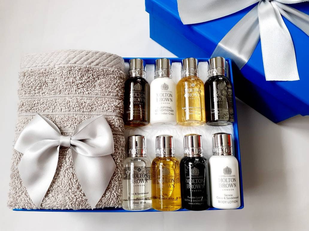 Molton Brown MEN Luxury Gift Set 9 PC Gift Box Ruso cuero Etsy