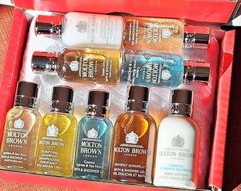 Molton Brown Ladies Luxury Gift Set 9 PC Gift Box ~ Birthday ~ Anniversary ~ Thank You ~ Pamper Hamper For Women ~Hug in a Box ~ New House ~