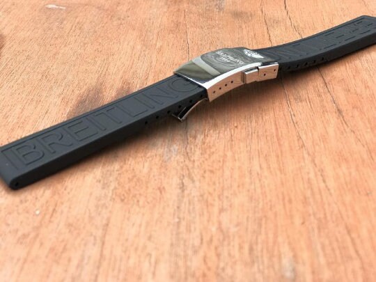 breitling rubber deployment strap