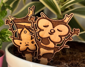 Korok Pflanzenstecker aus Holz – Zelda Tears Of The Kingdom