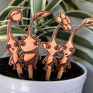 Pikmin Wooden Plant Stakes