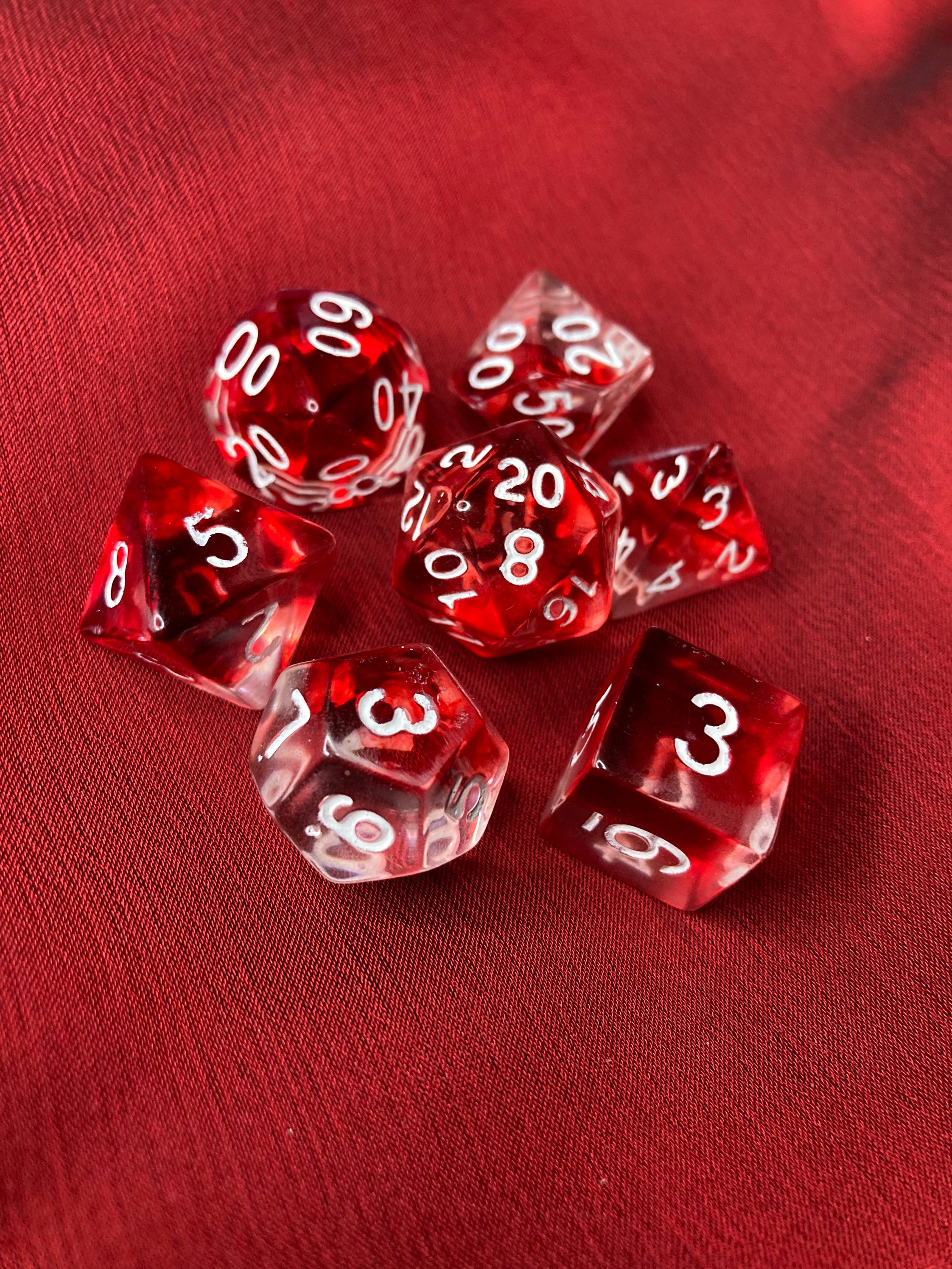 Blood Dice Set Etsy