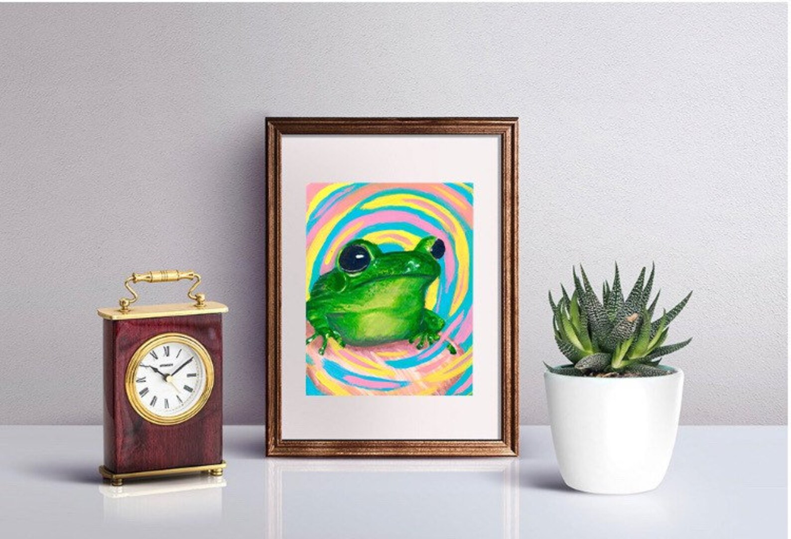 Psychedelic Frog Print | Etsy