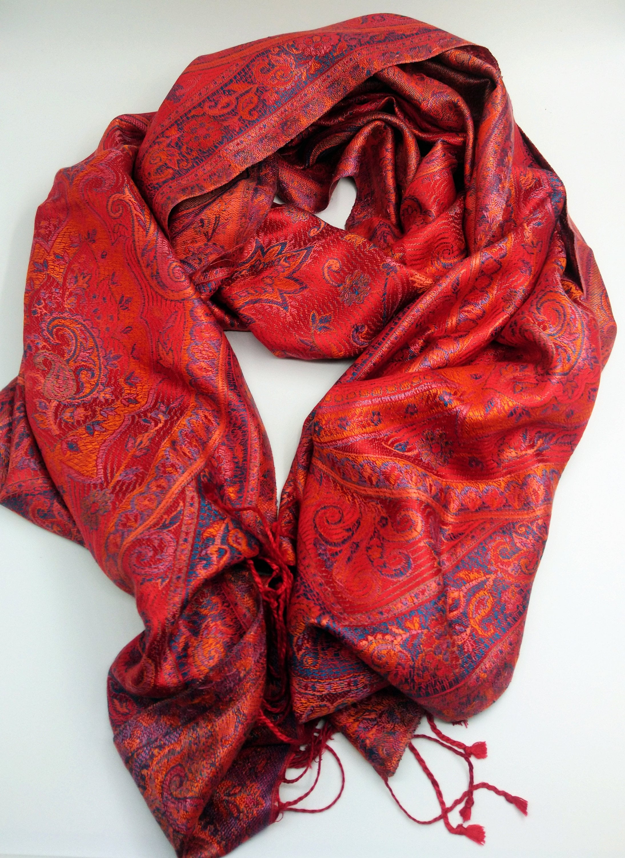 pashmina de seda