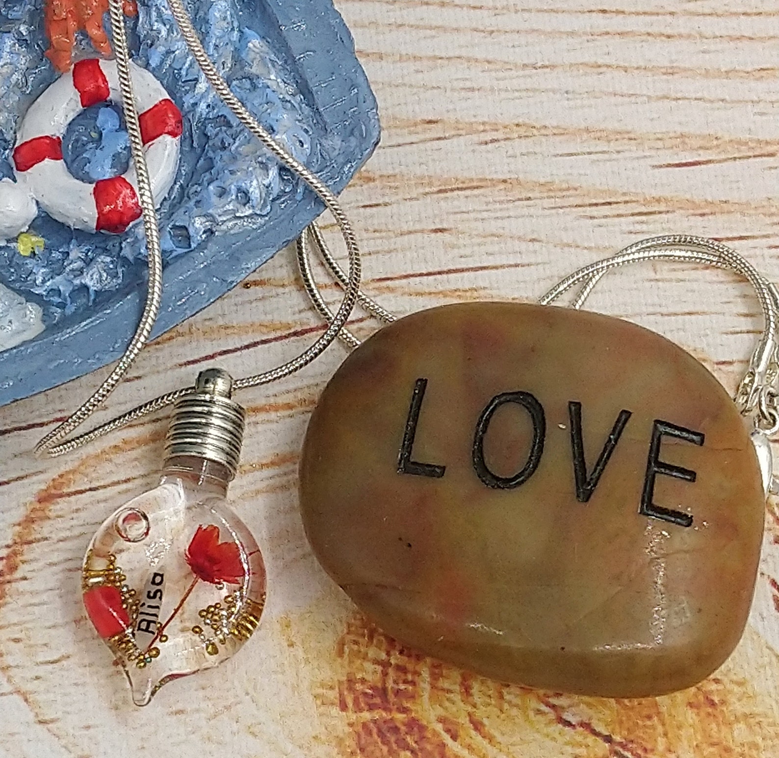 Rice Necklace Your Name Written On A Grain Of RicePersonal Etsy