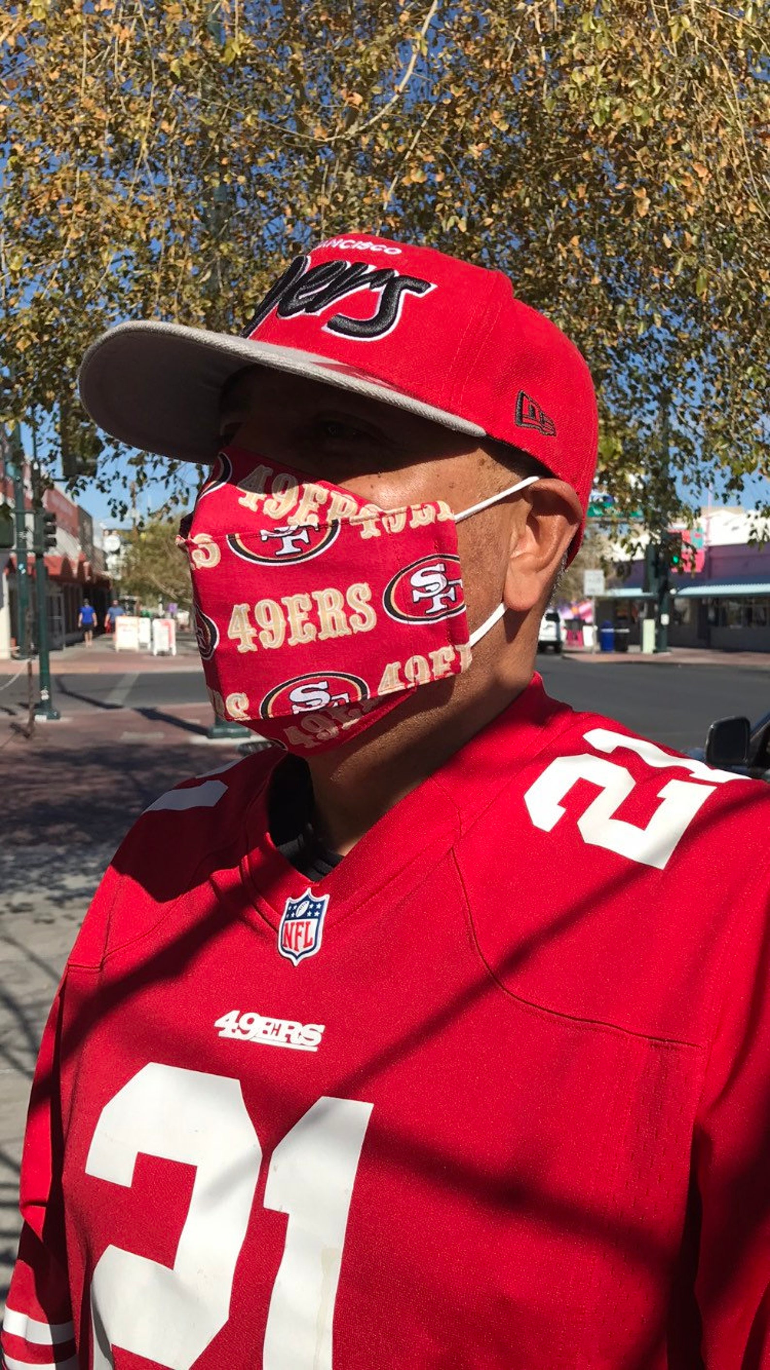 San Francisco 49ers 3d Face Mask San Francisco Niners Face Etsy
