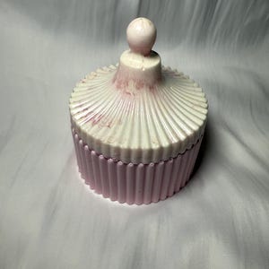 Pink Marble Swirl Trinket Jar w/ Lid | Handmade Resin Trinket Jar | Marble Keepsake Jar | Jewelry Jar |  | Trinket Dish | Gifts for Her