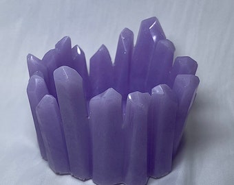Shimmer Purple Crystal Resin Trinket Jar | Keepsake Dish