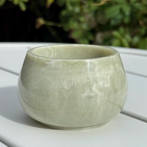 Green & White Marble Trinket Jar | Handmade Resin Trinket Jar | Keepsake Jar | Stash Jar | Green Trinket Jar | Trinket Dish | Gifts for Her
