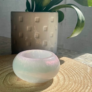 Iridescent Trinket Jar | Resin Trinket Jar | Keepsake Jar | Stash Jar | Minimalist Trinket Jar | Trinket Dish | Gifts for Her