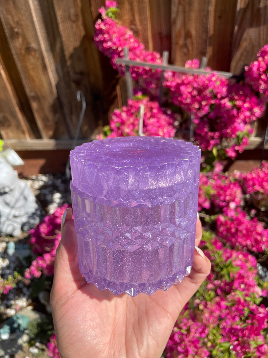 Frasco de almacenamiento de resina púrpura translúcida | Etsy