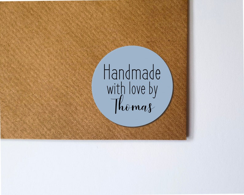 Personalised Handmade Stickers Custom Etsy Shop Stickers Etsy