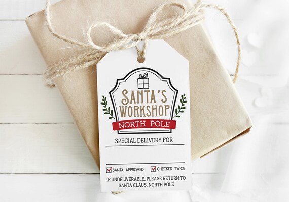 Download Free Santa Gift Tag Printables - The Idea Room