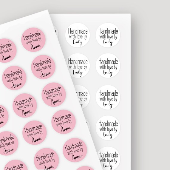 Personalised Handmade Stickers Custom Etsy Shop Stickers Etsy