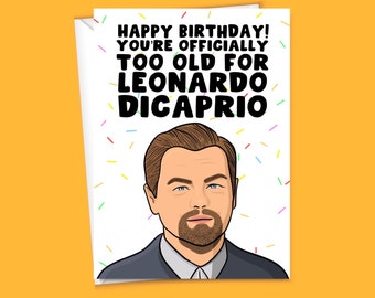 Leonardo Dicaprio Laughing Meme Birthday Card Funny Birthday - Etsy
