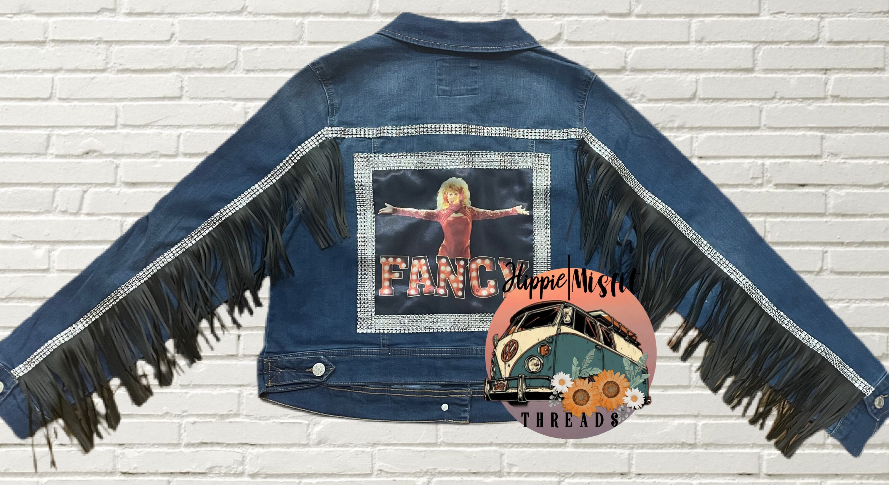 Denim Jacket/ Custom Denim Jacket/ Bleached Denim/ Fringed - Etsy