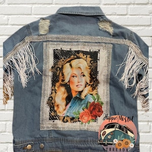 Dolly Parton Jacket, Toddler jacket, Denim Jacket, Country Music, Dolly Parton, Customized Shirt, Dolly Parton, Girls Denim Jacket