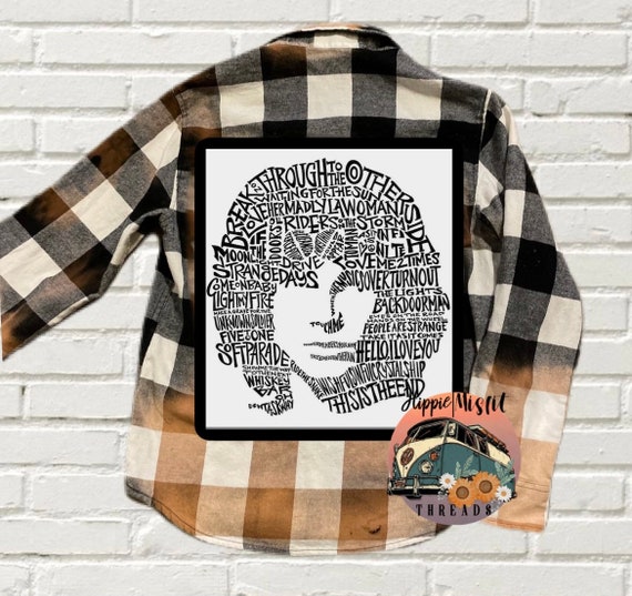 Womens Custom Flannel Bleached Flannel 