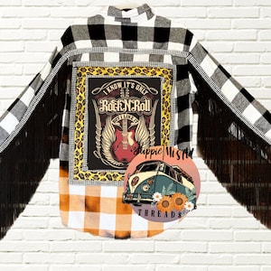 It’s Only Rock N Roll Custom Flannel