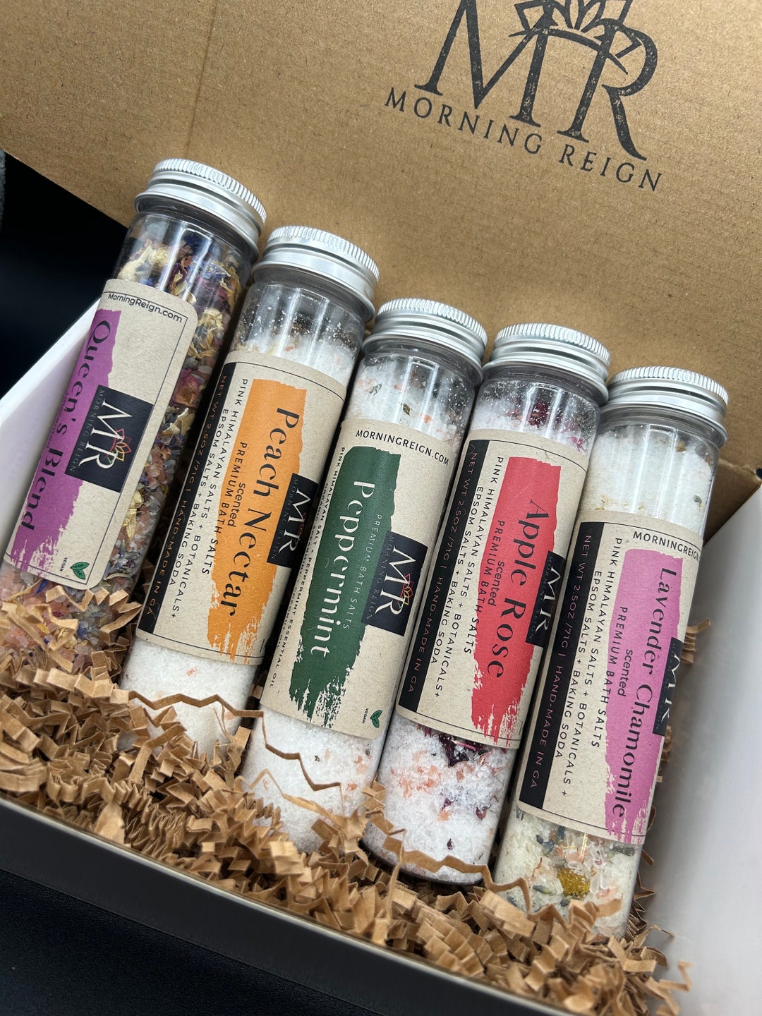 Luxury Bath Salt Sampler Gift Set Etsy