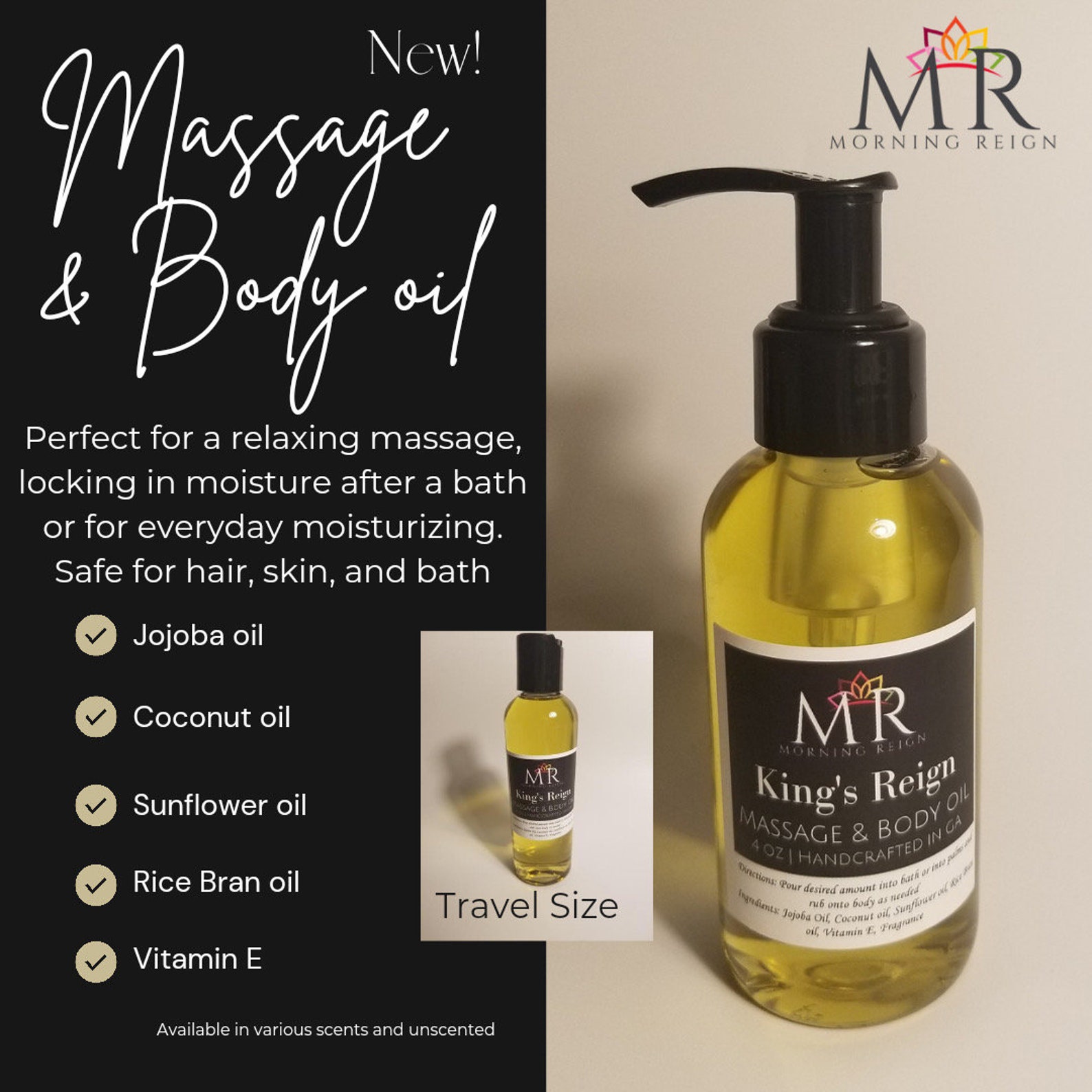 Bath Body & Massage Oil - Etsy