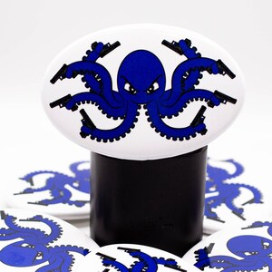 Glocktopus oval metallknapp