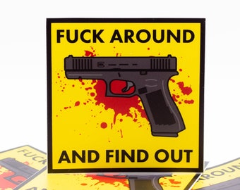 F-Around Glock Pistol Sticker