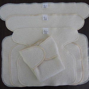 Preflat - Hemp / Organic Cotton - Fleece - French Terry - Sherpa |  Preemie | Newborn | One Size | Toddler | Soft & Reusable Cloth Diapers