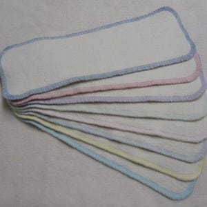 Boosters - Hemp / Organic Cotton Cloth Diaper Booster Liners - 2 Ply Pocket Inserts Doublers Soakers - Preemie | Newborn / Small | Medium